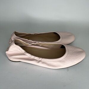 Vionic Alexa Ballet Flats Baby Pink Leather Women Size 41.5 US 9.5 Slip On